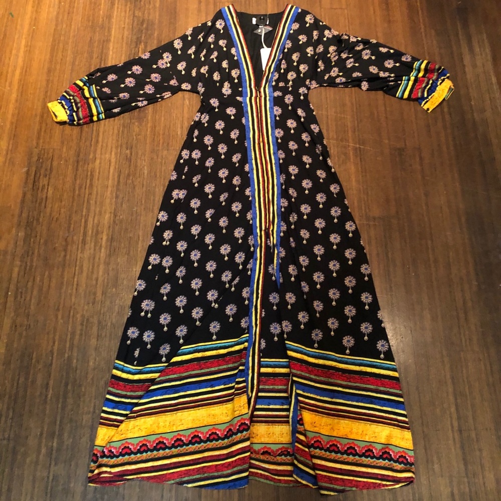 Rainbow Boho maxi dress